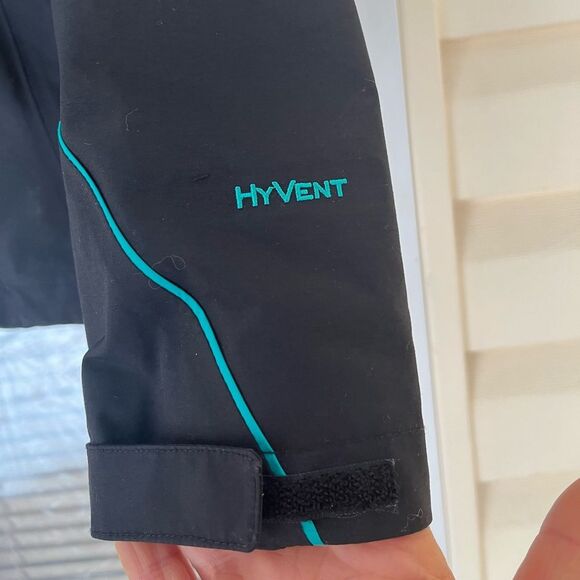 The North Face black/teal trim hooded warm lined jacket.detachable lining, XS - Picture 7 of 15